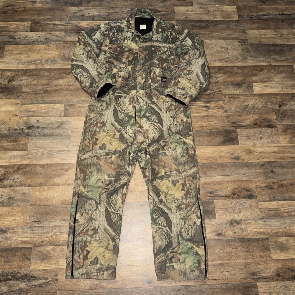 Walls Coveralls Men 3XL Camo Advantage Timber Hunting Workwear Jumpsuit USA Made